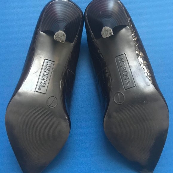 Merona dark brown pumps - Picture 4 of 6